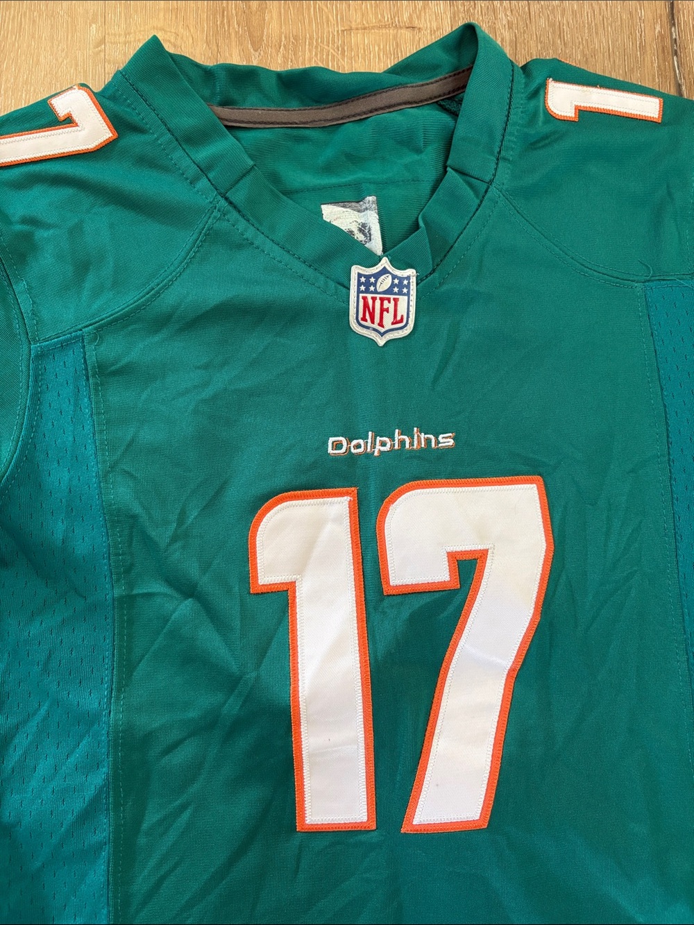 Nike NFL Teal Miami Dolphins Football Jersey - Picture 3 of 7